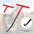 2 Pieces Exhaust Spring Puller Tool Hooks T Handle Expander For Motorcycle Dirt Bike Snowmobile Trampoline And Vehicle Brakes
