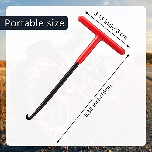 2 Pieces Exhaust Spring Puller Tool Hooks T Handle Expander For Motorcycle Dirt Bike Snowmobile Trampoline And Vehicle Brakes