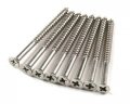 Hinge Outlet Satin Nickel Wood Screws 9 X 2 1 Inch For Residential Door Hinges 24 Pack 