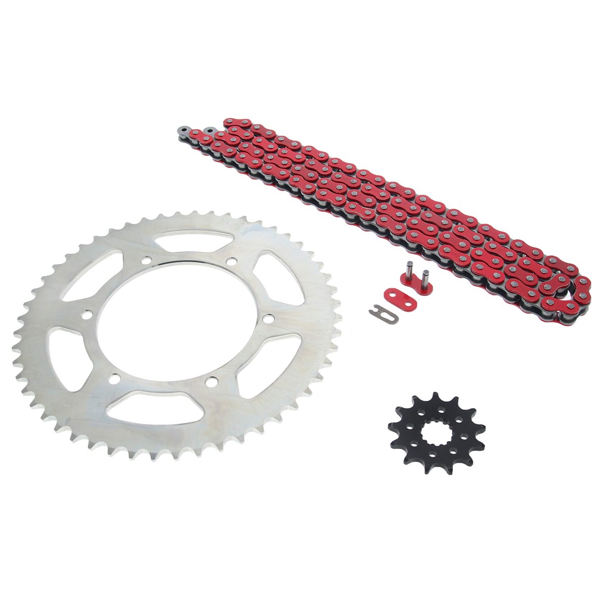 2003-04 2007-14 Fits Yamaha Yz450f Red Non O Ring Chain Sprocket Silver 13 52 120l