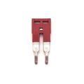 Dinkle Dss2 5n-02p Din Rail Terminal Block Press Fit Jumper Dk2 5n Two Pole Red Plastic Screw Connector Pack Of 50 