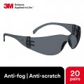 3m Safety Glasses Virtua 20 Pack Ansi Z87 Anti-fog Gray Lens Frame
