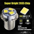 Ruiandsion 2pcs P13 5s Led Bulb 3v White 2835 3smd Chips Upgrade For Flashlights Torch Light Non-polarity