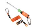 Squids 3130m Coiled Cable Lanyard 5-pound Orange 