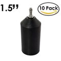 1 5 Heat Shrink End Cap W Valve 10 Pieces Black