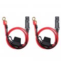2 Pack Sparking 2ft Motorcycle Battery Charger Cord Sae To O Ring Terminal Quick Disconnect Assembly Extension Cable 2pin Wire 