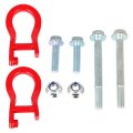 Front Bumper Tow Hook Ring 84280202 For Chevy Silverado 1500 2019 2020 2021 2022 Heavy Duty Forged Steel Recovery Shackles 2 