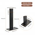 Uxcell Floating Shelf Brackets 2pcs 6 150mm Industrial Metal For Shelves Wall Mounted Supports Black