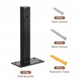 Uxcell Floating Shelf Brackets 2pcs 6 150mm Industrial Metal For Shelves Wall Mounted Supports Black
