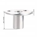Uxcell M12x40x2 5mm Brad Hole Tee Nut Carbon Steel T-nuts Furniture Hardware Flange Insert Female Thread 5pcs