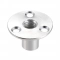 Uxcell M12x40x2 5mm Brad Hole Tee Nut Carbon Steel T-nuts Furniture Hardware Flange Insert Female Thread 5pcs