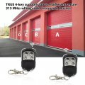 Wireless Rf Remote Controller Copy 4 Buttons With Keychain For Electric Gate Garage Door Key Switch