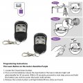Wireless Rf Remote Controller Copy 4 Buttons With Keychain For Electric Gate Garage Door Key Switch