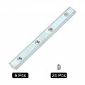 Uxcell Straight Line Connector 6pcs7 1inch Inside Joint Brackets With M8 Screws For 4545 Series Aluminum Extrusion Profile T
