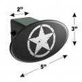 Oscar Mike On Mission Move Vintage Military Star Oval Tow Trailer Hitch Cover Plug Insert