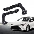 G-plus Front Left Right Side 1pair Bumper Brackets Compatible With Toyota Corolla 52116-02460 52115-02480 2019-2021 Black