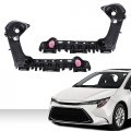 G-plus Front Left Right Side 1pair Bumper Brackets Compatible With Toyota Corolla 52116-02460 52115-02480 2019-2021 Black