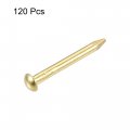 Uxcell Small Tiny Hardware Brass Nails 1 5mmx15mm Dxl For Diy Wooden Boxes Accessories 120pcs