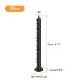6 X 1-3 4 Phillips Pan Head Self-tapping Screw 50pcs 304 Stainless Steel Round Wood Full Thread Black
