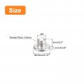 Uxcell M5-0 8 X 5mm 20pcs Flat Round Head Screws 304 Stainless Steel Phillips Drive Machine Hardware Fastener For Furniture