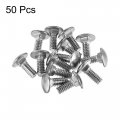Uxcell 1 4-20x5 8 Carriage Bolt Round Head Square Neck 304 Stainless Steel 50pcs
