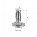 Uxcell 1 4-20x5 8 Carriage Bolt Round Head Square Neck 304 Stainless Steel 50pcs