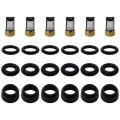 O-rings Filters Seals Pintle Caps Replacement Kit Fit For Oldsmobile Silhouette 2000-2004 Fuel Injectors