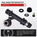 O-rings Filters Seals Pintle Caps Replacement Kit Fit For Oldsmobile Silhouette 2000-2004 Fuel Injectors