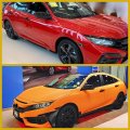 Heywego Smoked Lens White Led Front Side Marker Light For Honda Civic 10th Gen 2016-2021 Sedan Coupe Hatchback 