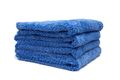 Korean Plush Edgeless Detailing Towels 16 X16 4-pack Blue 