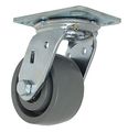 Rwm Casters 46 Series Plate Caster Swivel Elastomer Wheel Ball Bearing 1050 Lbs Capacity Dia 2 Width 5-5 8 Mount Height 4-1 