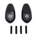 Httmt Mt222-011- Motorcycle Mirror Block Off Base Plates Compatible With 2000-2008 R1 Yzf-r1 Yzfr1 Engraved Black