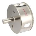 Uxcell 65mm Dia Diamond Particles Coating Tip Hole Saw Drill Bit For Glass