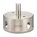 Uxcell 65mm Dia Diamond Particles Coating Tip Hole Saw Drill Bit For Glass