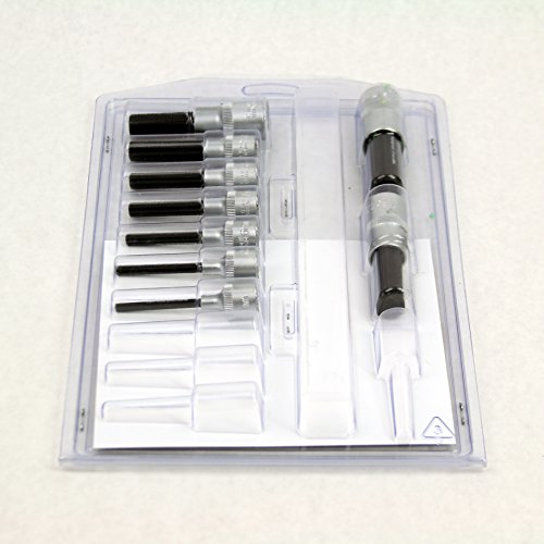 Bondhus 43298 4 17mm 2-inch Prohold Socket Bits With Sockets Set Of 9