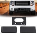 Front Bumper Guards Pads License Plate Frame Bracket For Ford F150 2009 2010 2011 2012 2013 2014 Insert Caps 9l3z17e810b 