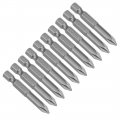Uxcell 10pcs 50mm 1 4 Hex Shank 6mm Ph1 Magnetic Phillips Head Screwdriver Bits S2 High Alloy Steel