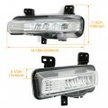 Hecasa Led Fog Light Compatible With 2020-2023 Ford Explorer Driving Lamp W O Cover Bracket Replacement For Lb5z15201a