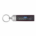 Ipick Image Made For Ford Expedition Real Black Carbon Fiber Loop Strap Key Chain With Red Stitching