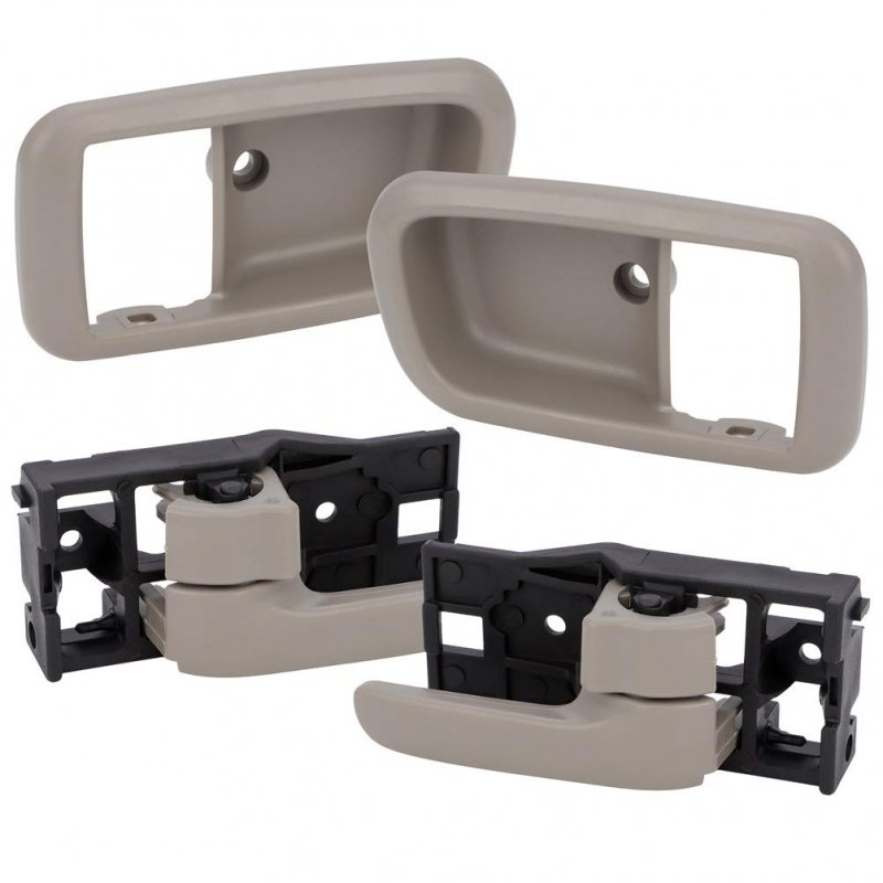Door Handles Interior Front Driver Left Passenger Right Side Replacement Fit 2000-2006 For Toyota Tundra Inside Inter Texture