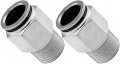 Vixen Air 3 8 Npt In-line Aluminum Filter Water Trap Separator For Ride Suspension Air Tools Silver With 1 2 Od Hose 4ft Two 