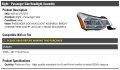 Right Passenger Side Headlight Assembly With Chrome Trim Compatible 2008-2011 Ford Focus Excludes 2010 2011 Sedan Ses Models