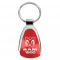 Au-tomotive Gold Tear Drop Key Chain For Dodge Ram Red