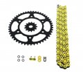 Fits Honda Xr650l 650 L Yellow O Ring Chain And Sprocket Silver 14 48 114l