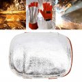 Almencla Welding Hand Pad Aluminized High Temperature Guard Shield For Welder Furnace Industrial Boiler Cutting Smelting
