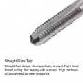 Uxcell M5 X 1 Straight Flute Thread Tap And 4 0mm Twist Drill Bit Set Metric Titanium Plated 6542 High Speed Steel Machine