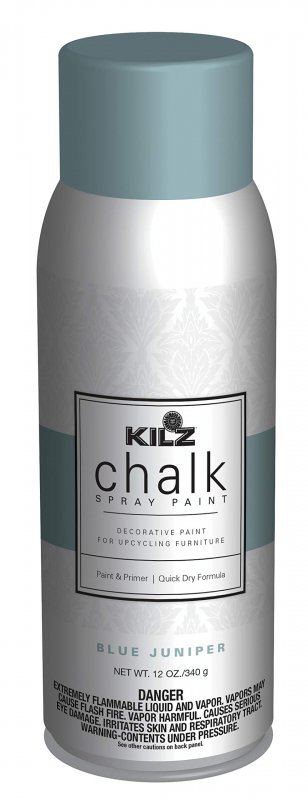 Kilz Chalk Spray Paint Interior Blue Juniper 12 Ounces