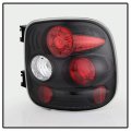 Acanii For 1999-2004 Chevy Silverado Gmc Sierra W Stepside Black Rear Tail Lights Brake Lamps Driver Passenger Side