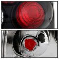 Acanii For 1999-2004 Chevy Silverado Gmc Sierra W Stepside Black Rear Tail Lights Brake Lamps Driver Passenger Side