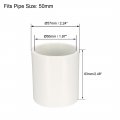Uxcell 50mm Straight Pvc Pipe Fitting Coupling Adapter Connector 1 Pcs